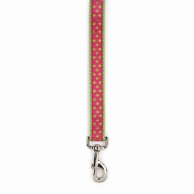 CC Polka Dot Lead 4Ftx5/8In Pnk