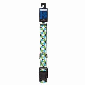 CC Patterns Collar Argyle 18-26In Blu