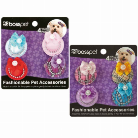 4 Pc Hat Bow W Clip On Card