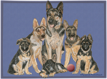 German Shepherds - Best of Breed Dog Breed Fleece Blanket
