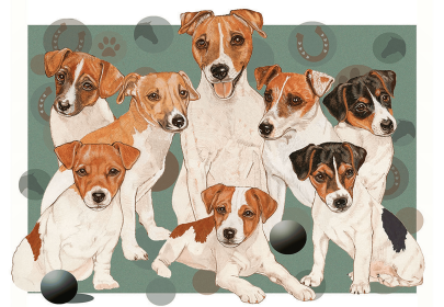 Jack Russells - Best of Breed Dog Breed Fleece Blanket