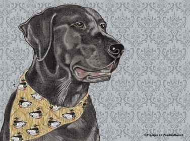 Black Labrador - Best of Breed Dog Breed Fleece Blanket
