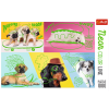 Jigsaw Puzzles - "1000 Neon Color Line" - Far out dogs / Trefl