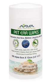 Ear Cleaner Wipes by Arava for Dogs