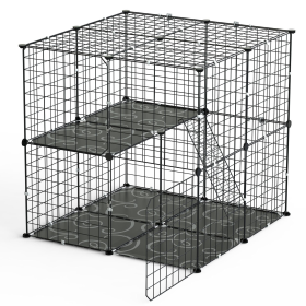 2Tier Cat Cage Playpen Indoor Pet Enclosures Kitten Kennel House
