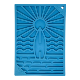 Surf's Up eMat - Small Lickmat for Dogs and Cats | Beach-Themed Design