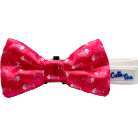 Cutie Ties Dog Bow Tie (Color: Fish Bone Red, size: One size)
