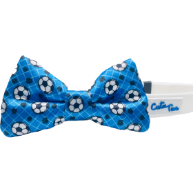 Cutie Ties Dog Bow Tie (Color: Soccer Ball, size: One size)
