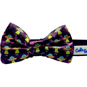 Cutie Ties Dog Bow Tie (Color: Alien, size: One size)