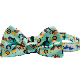 Cutie Ties Dog Bow Tie (Color: Zoo Furiends, size: One size)
