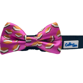 Cutie Ties Dog Bow Tie (Color: S'mores Purple, size: One size)