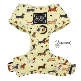 Adjustable Harness (Color: Doxie Delight, size: Xsmall)