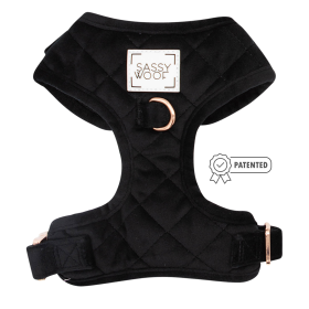 Adjustable Harness (Color: I Do, Too (Black), size: Xlarge)