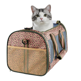 GOOPAWS Soft-Sided Kennel Pet Carrier for Small Dogs, Cats, Puppy, Airline Approved Cat Carriers Dog Carrier Collapsible, Travel Handbag & Car Seat (Color: Black / Blue, size: 19" x 12" x 12")