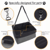 JESPET & GOOPAWS Dog Booster Seats for Cars, Portable Dog Car Seat Travel Carrier with Seat Belt for 24lbs Pets