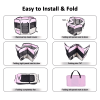 JESPET Pet Dog Playpens 36", 45" & 61" Portable Soft Dog Exercise Pen Kennel with Carry Bag for Puppy Cats Kittens Rabbits, Indoor/Outdoor Use