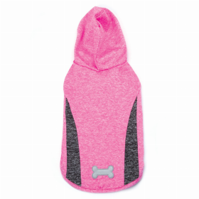 CC Trackster Sleeveless Hoodies (Color: Pink, size: medium)