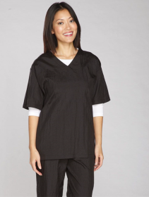 TP V-Neck Grooming Smock (Color: Black, size: XXL)