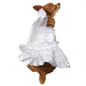 East Side Coll Yappily Ever After Wedding Dress (Color: White, size: XL)
