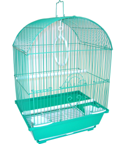 YML Round Top Style Parakeet Cage (Color: Green, size: 11 x 9 x 16)