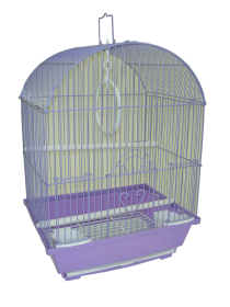 YML Round Top Style Parakeet Cage (Color: purple, size: 11 x 9 x 16)