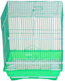 YML Flat Top Parakeet Cage (Color: Green, size: 11" x 9" x 14")