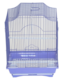 YML Cornerless Flat Top Cage (Color: purple, size: Small - 11" x 9" x 14")