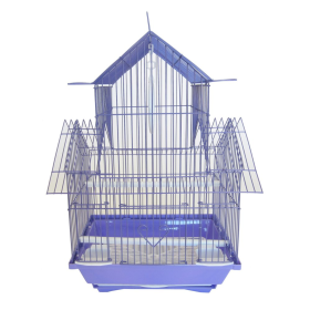 YML Pagoda Top Parakeet Cage (Color: purple, size: Small - 11" x 9" x 16")