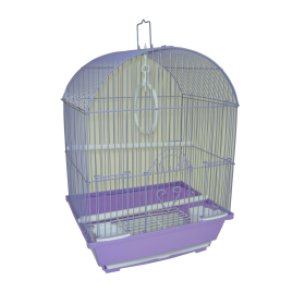 YML Round Top Style Parakeet Cage (Color: purple, size: 13.3" x 10.8" x 17.8")
