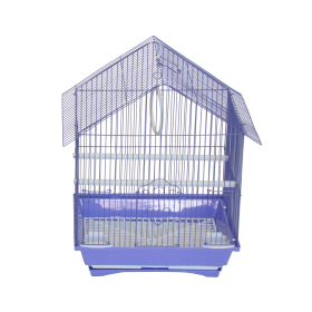YML House Top Style Parakeet Cage (Color: purple, size: 13.3" x 10.8" x 17.8")