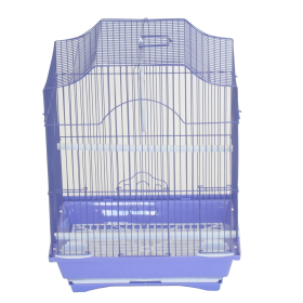 YML Cornerless Flat Top Cage (Color: purple, size: Medium - 13.3" x 10.8" x 16.5")