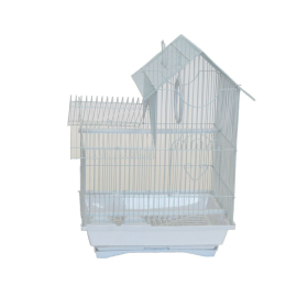 YML Villa Top Cage (Color: White, size: Medium - 13.3" x 10.8" x 17.8")