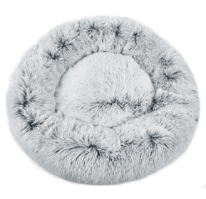 Mr. Peanut's OrthoPlush Pet Bed (Color: Snowflake White Two Tone, size: 28 in)