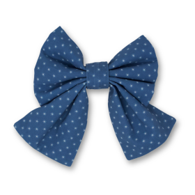 Starry Sky Sailor Dog Bow (size: large)