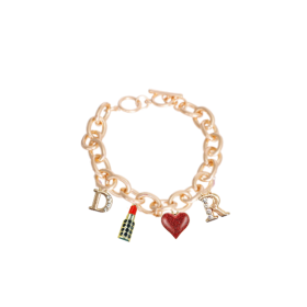 Dior-able Charm Dog Necklace (Color: gold, size: X Large)