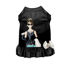 Little Miss Sniffany Dress (Color: Black, size: 2X Large)