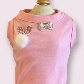 My Fuzzy Easter Bunny Dog Shirt (size: large)