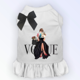 Reading my Vogue (Color: White, size: X Small)