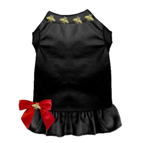 Studded Bee Dress (Color: Black, size: large)