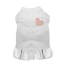 Everyday Swan Top/Dress (Color: White, size: large)
