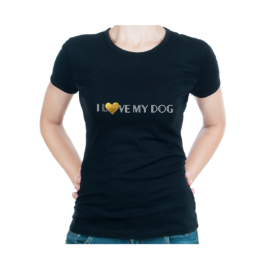 I Love My Dog/ I love My Mum (Color: Black, size: X Large)