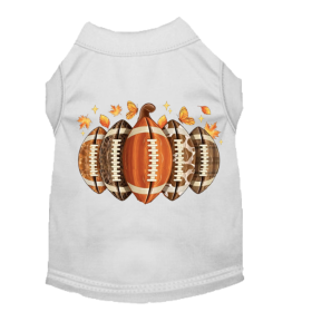 Autumn Touchdown Tail Tee (Color: White, size: XL)