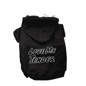 Love Me Tender- Dog Hoodie (Color: Red, size: medium)
