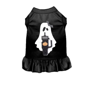 Spooky Coffee Dog Outfit (Color: Pink, size: X Large)