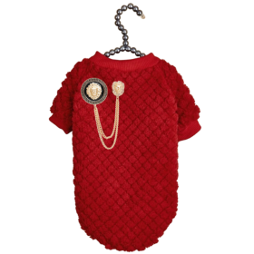 Furry Lioness Dog Sweater (Color: White, size: small-s)