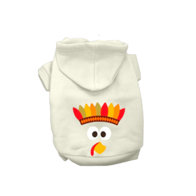 My Thankful Turkey- Dog Hoodie (size: large)