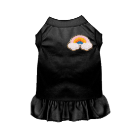 Chenille Rainbow (Color: Black, size: 2X Large)