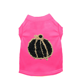 Chiffon Rose Halloween Pumpkin Shirt (Color: Pink, size: X Small)