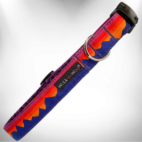 Mountain Dog Collars (Color: Purple Mountain, size: M 1" width fits 12-18" neck)
