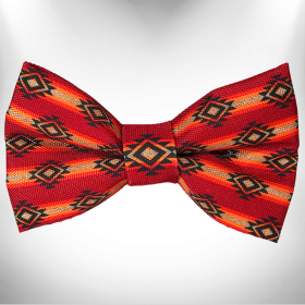 Bow Tie (Color: Sky Fire Doggie, size: Large 5"x 2.5")